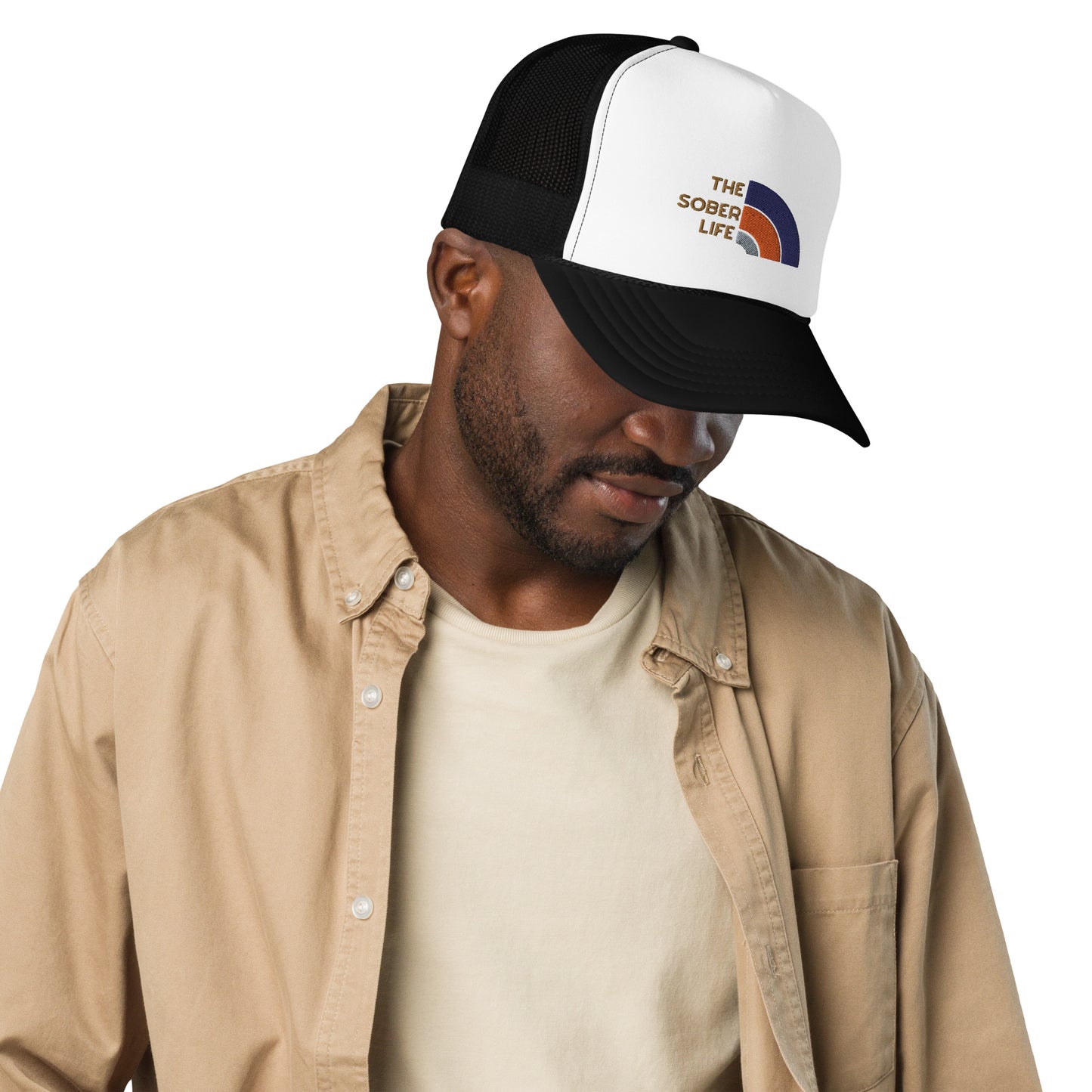 The Sober Life Foam trucker hat - Embroidered