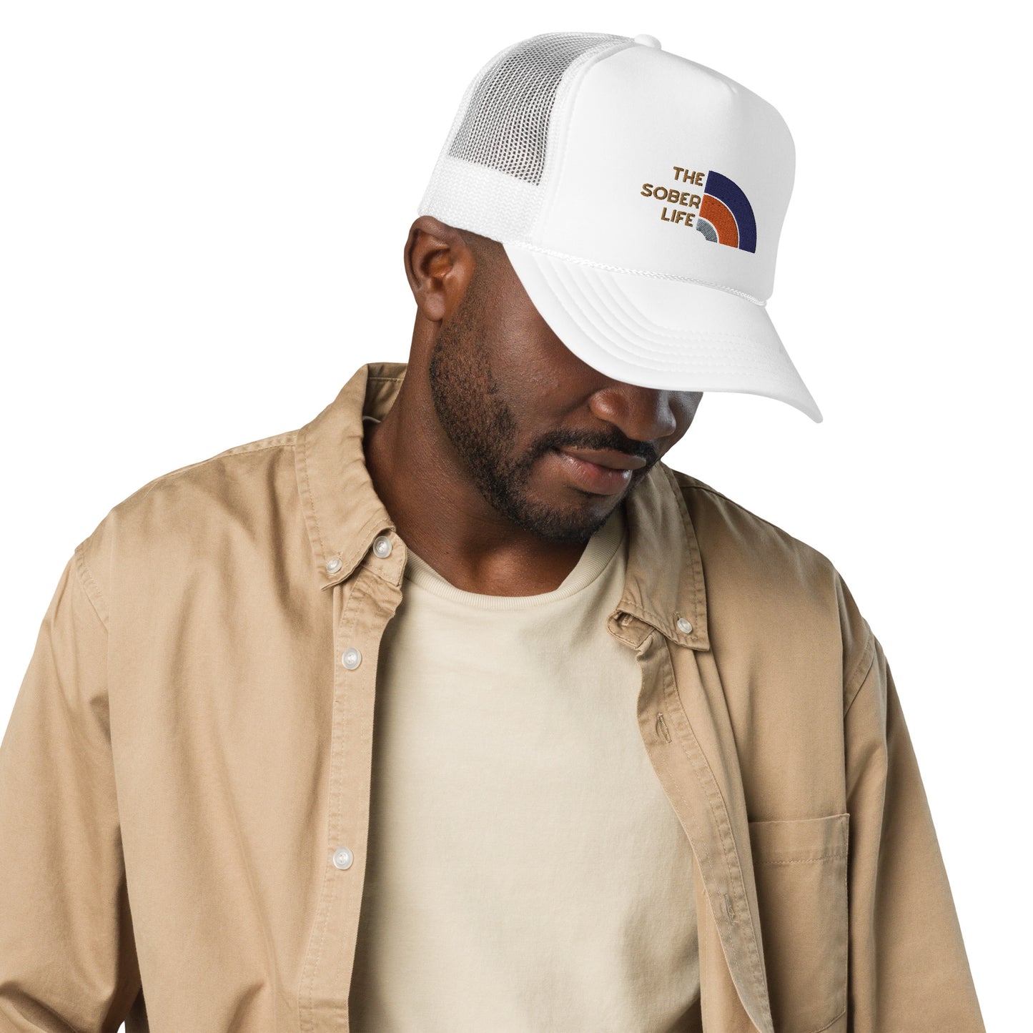 The Sober Life Foam trucker hat - Embroidered