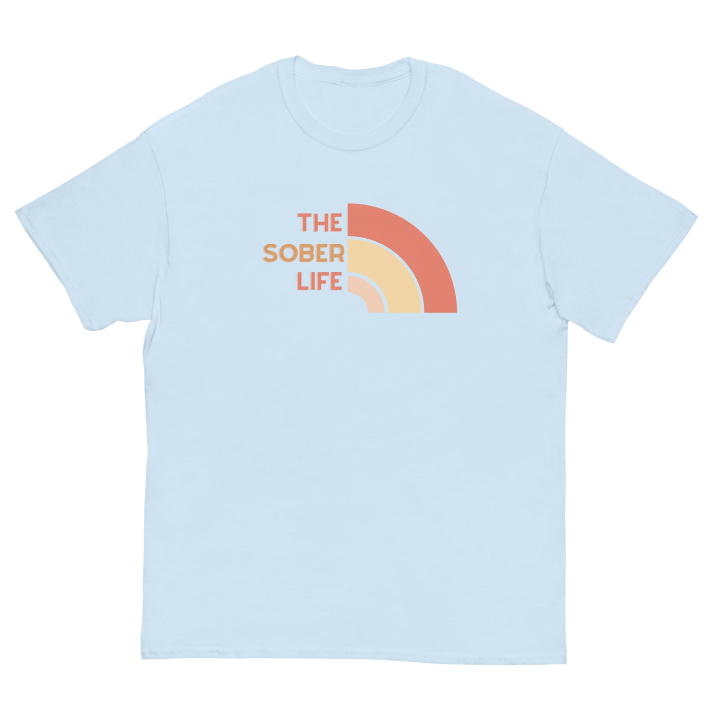 The Sober Life Unisex Classic Tee- coral