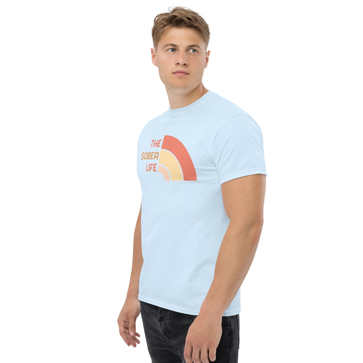 The Sober Life Unisex Classic Tee- coral