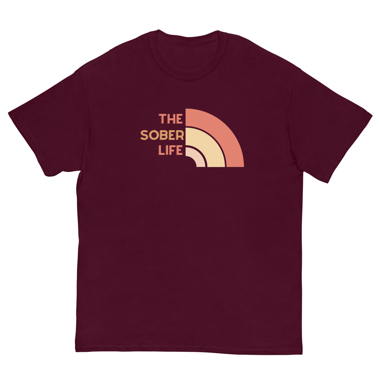 The Sober Life Unisex Classic Tee- coral