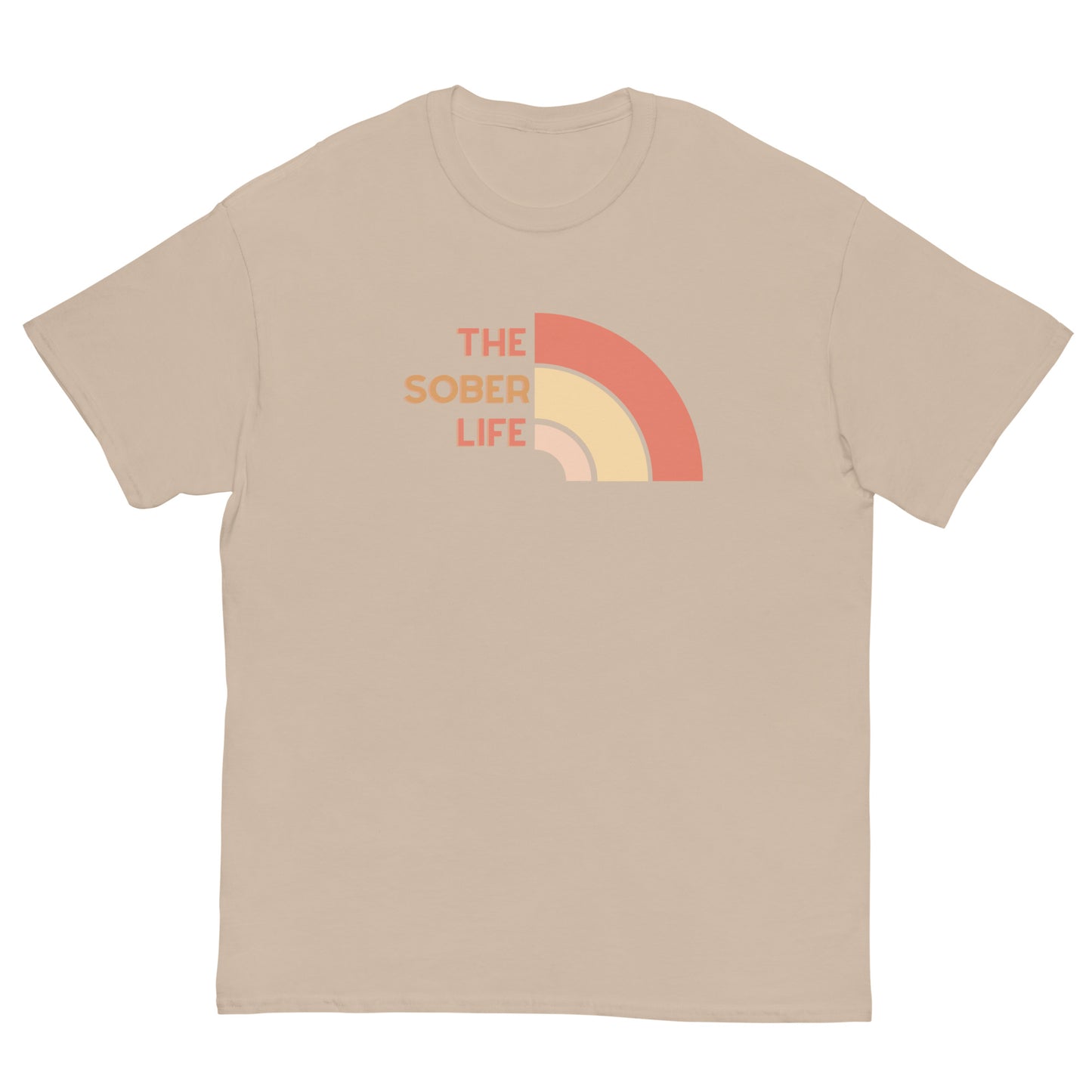 The Sober Life Unisex Classic Tee- coral