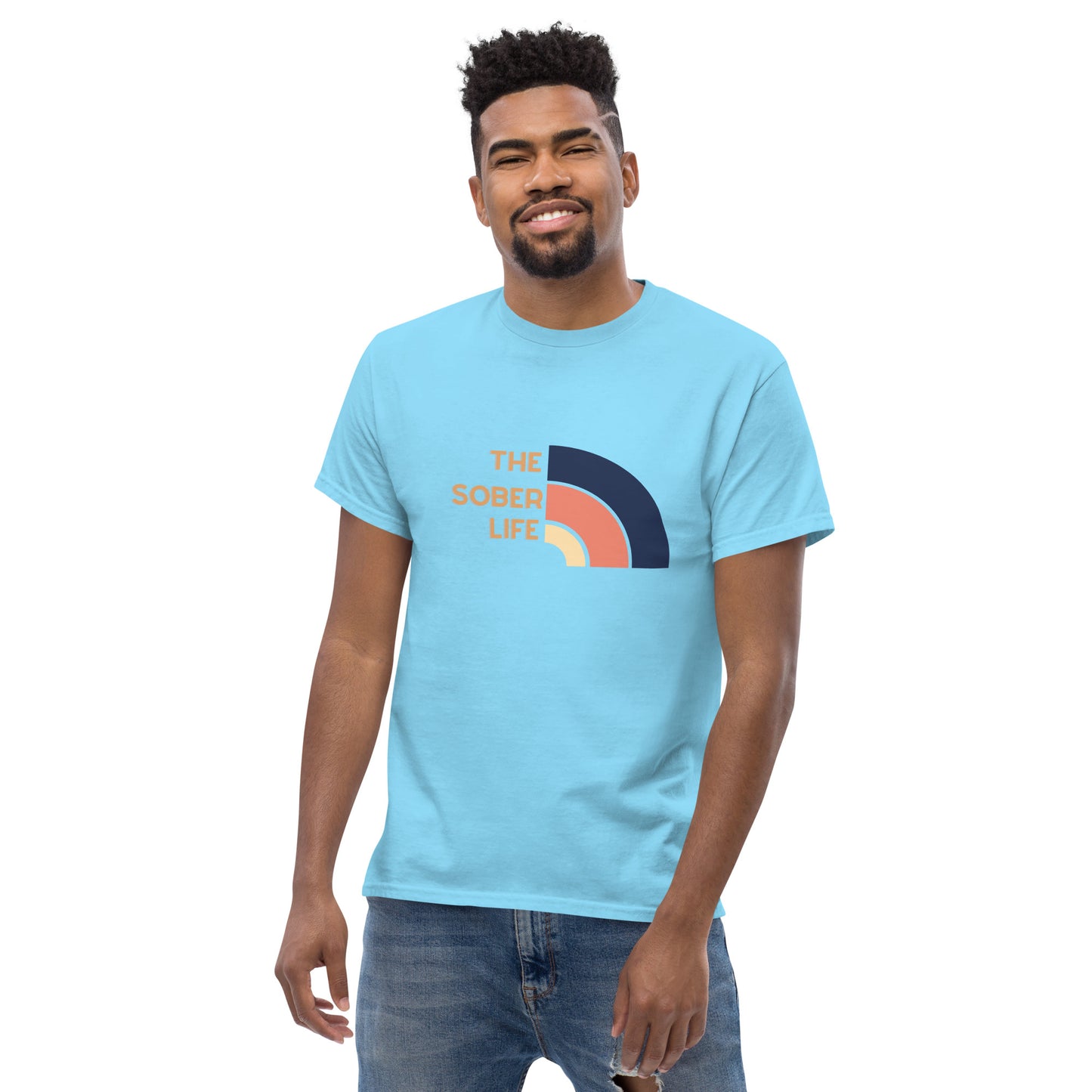 The Sober Life Unisex Tee - blue