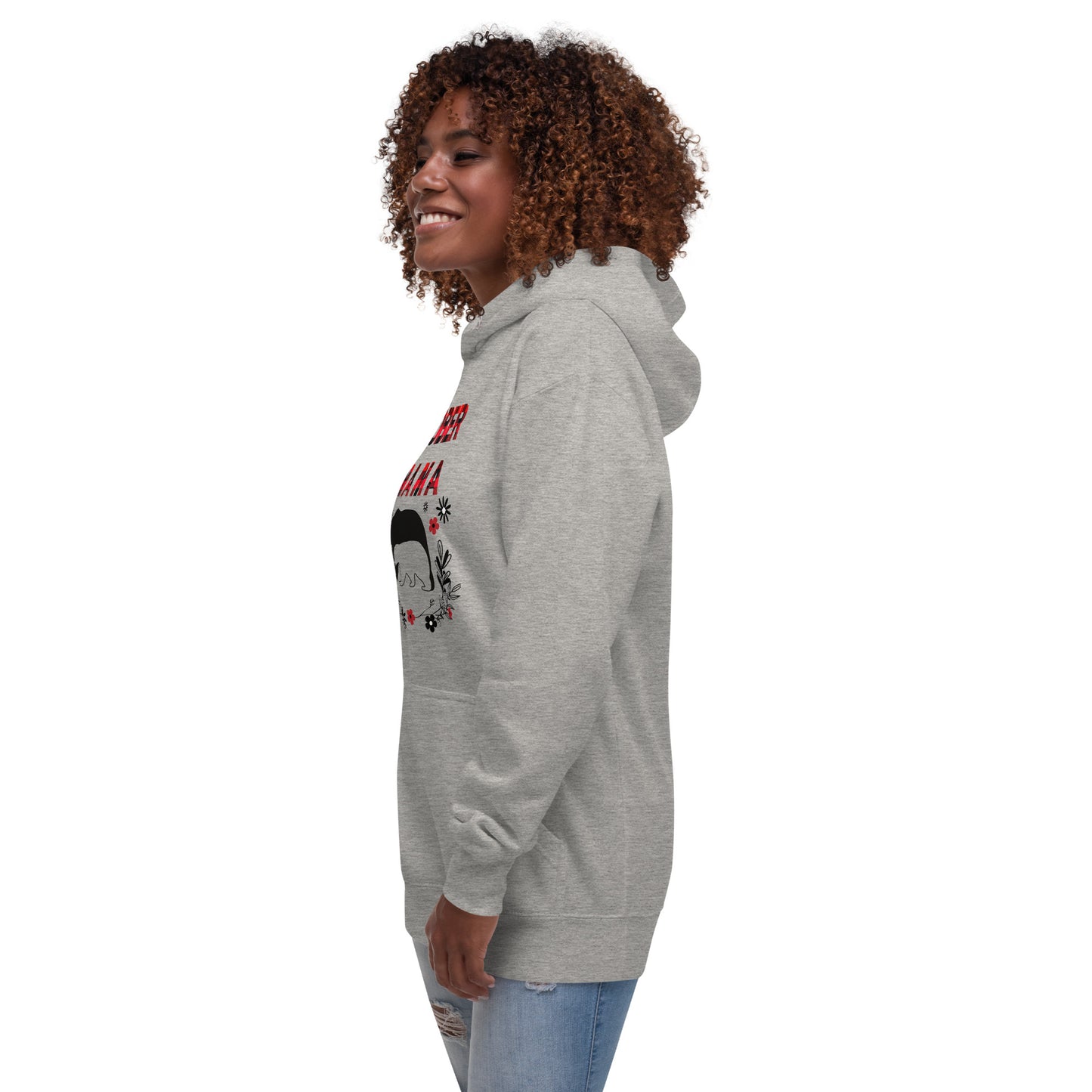 Sober Mama Plaid Print Unisex Hoodie