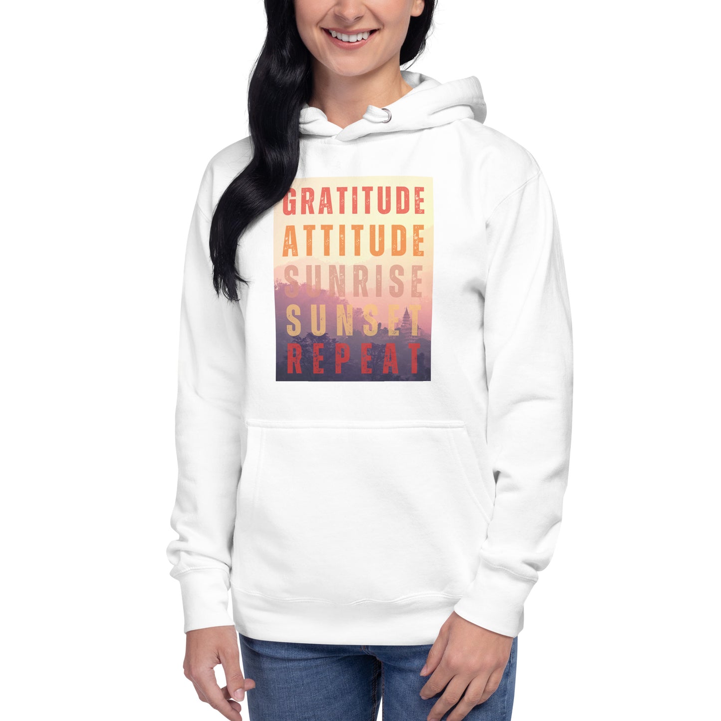 Gratitude Attitude- Sunrise, Sunset, Repeat - Unisex Hoodie