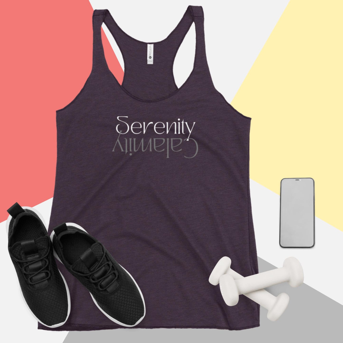 Serenity over Calamity Women's Racerback Tank