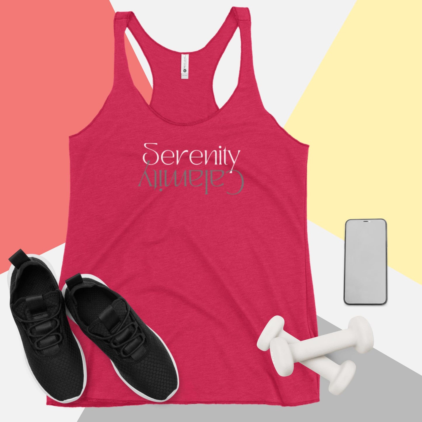 Serenity over Calamity Women's Racerback Tank