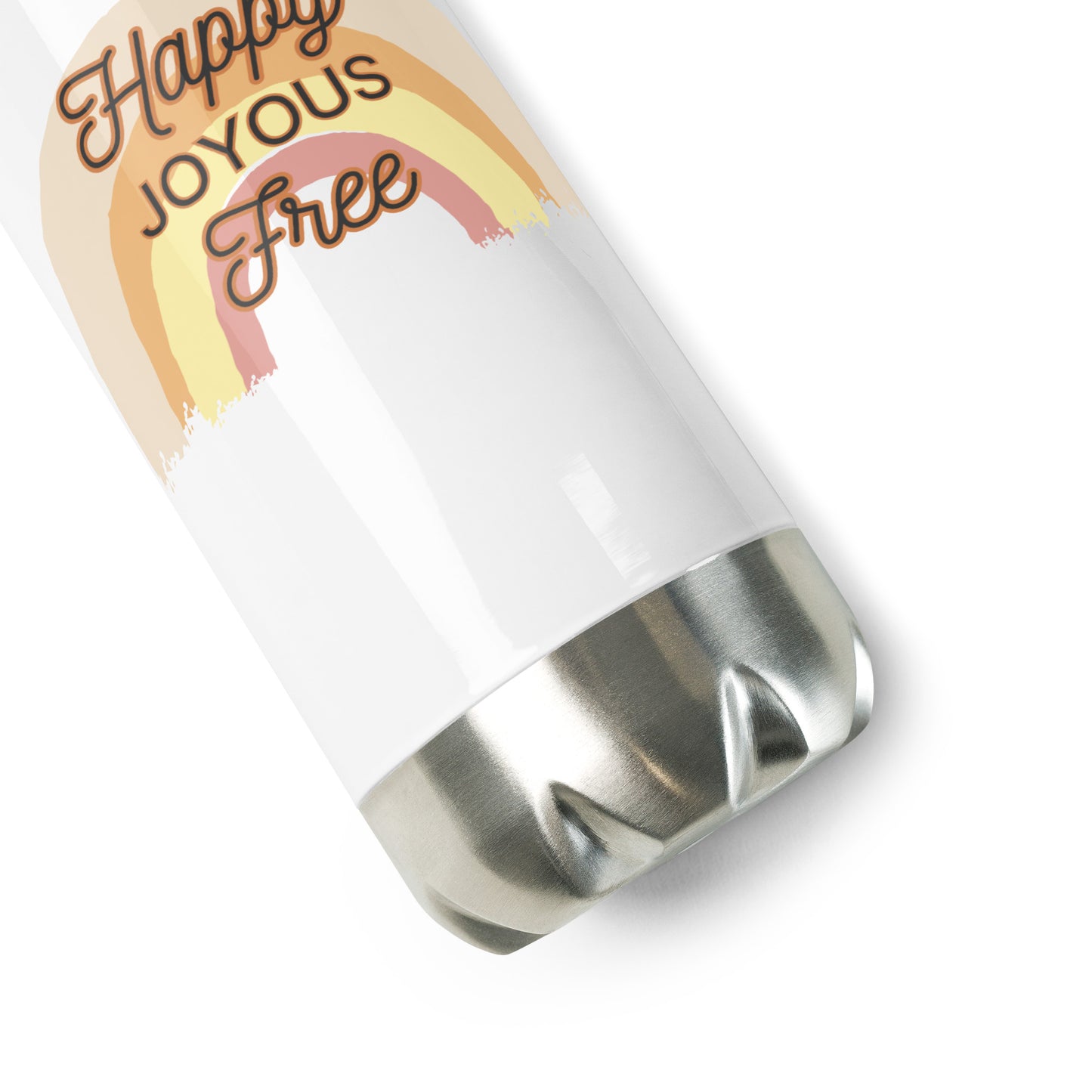 Happy, Joyous, Free Stainless Steel Water Bottle