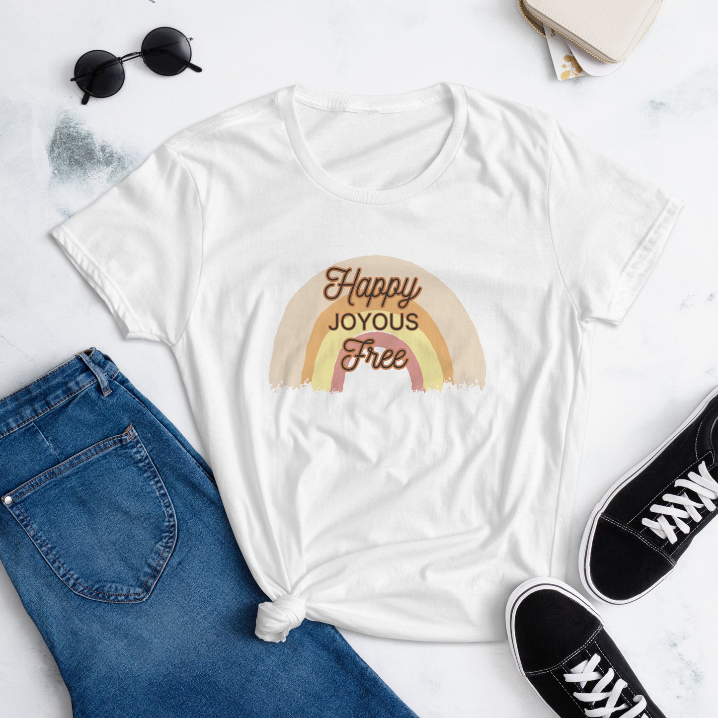 Happy, Joyous, Free Women's short sleeve Tee