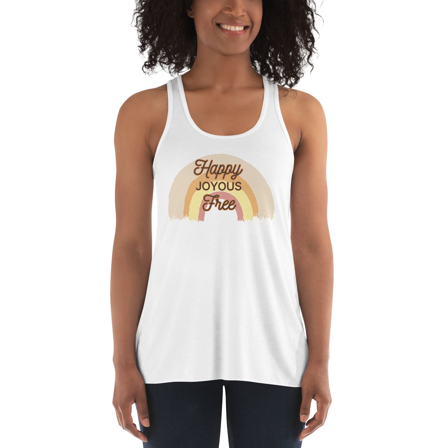 Happy Joyous Free Flowy Racerback Tank